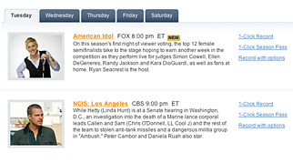 Schedule shows with 1-Click