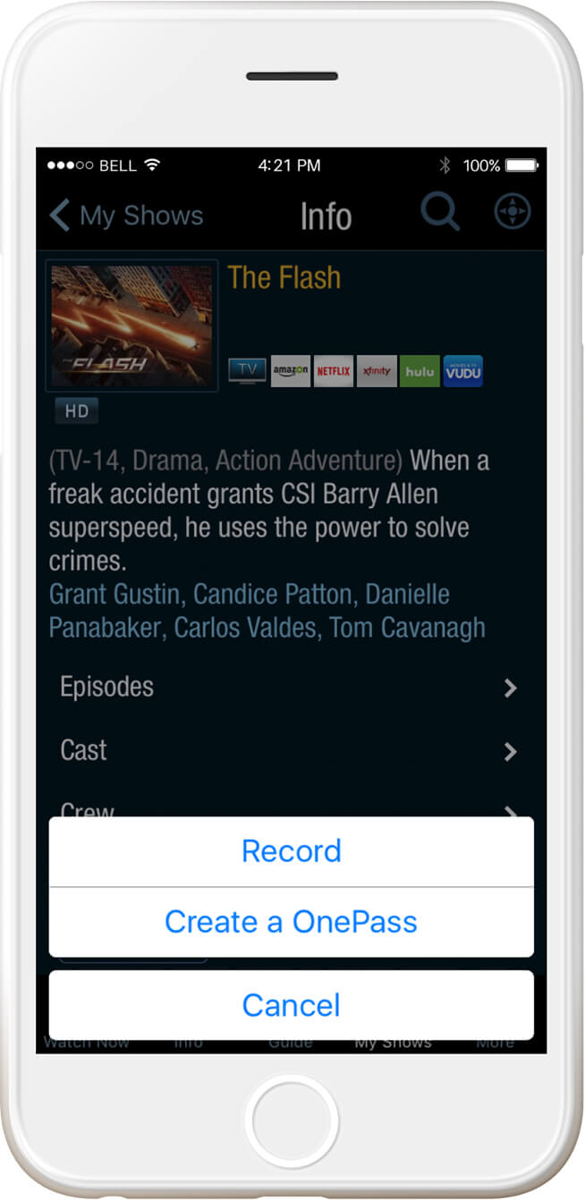 TiVo DiscoverMobile AppsLearn about TiVo mobile apps