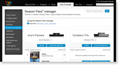 Manage your recordings online