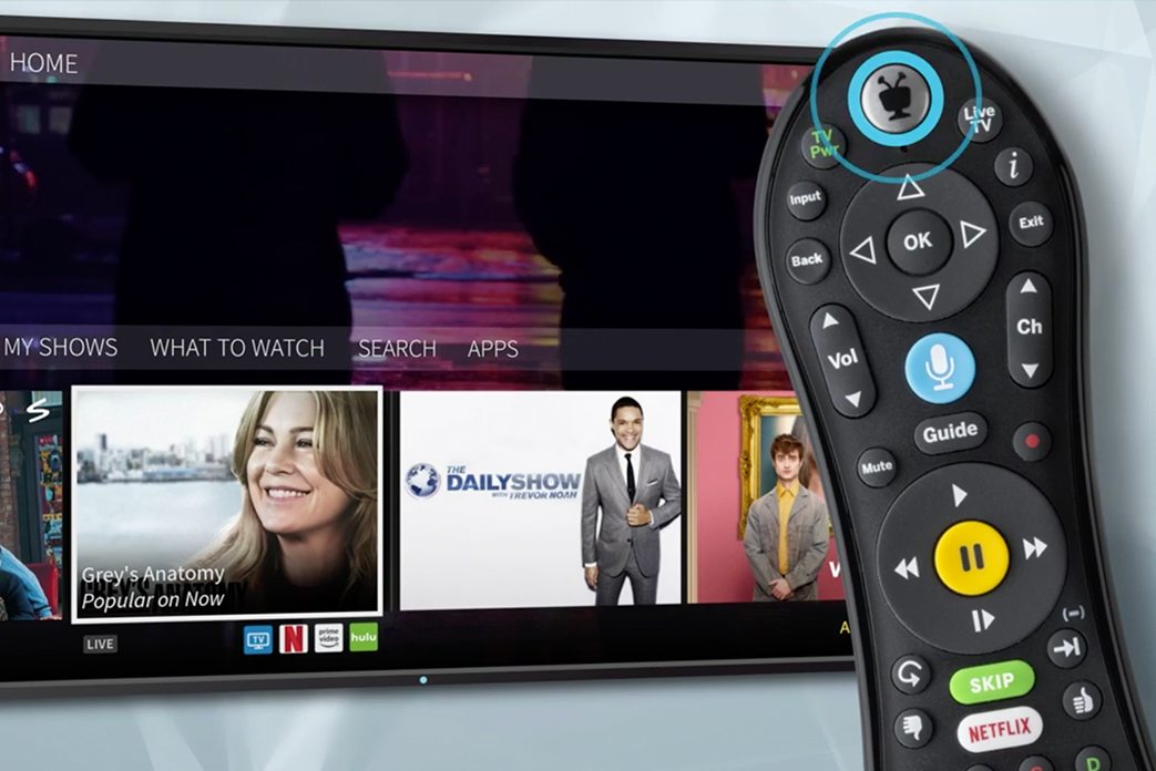 Image of a TV screen with TiVo remote in the foreground
