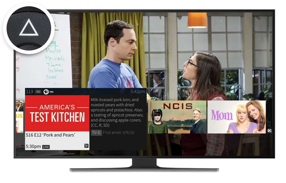 tv showing channel surfing