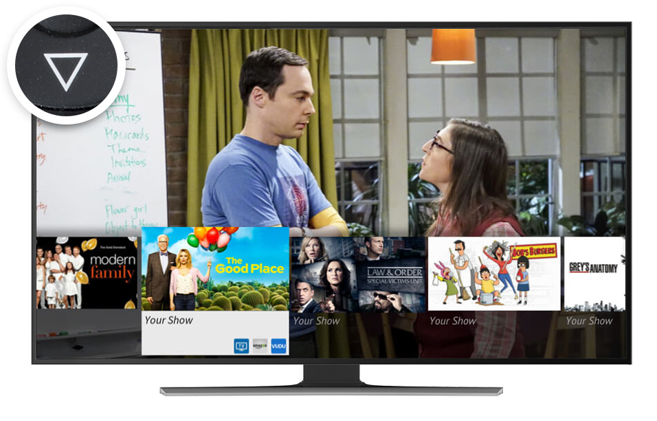 tv showing smartbar