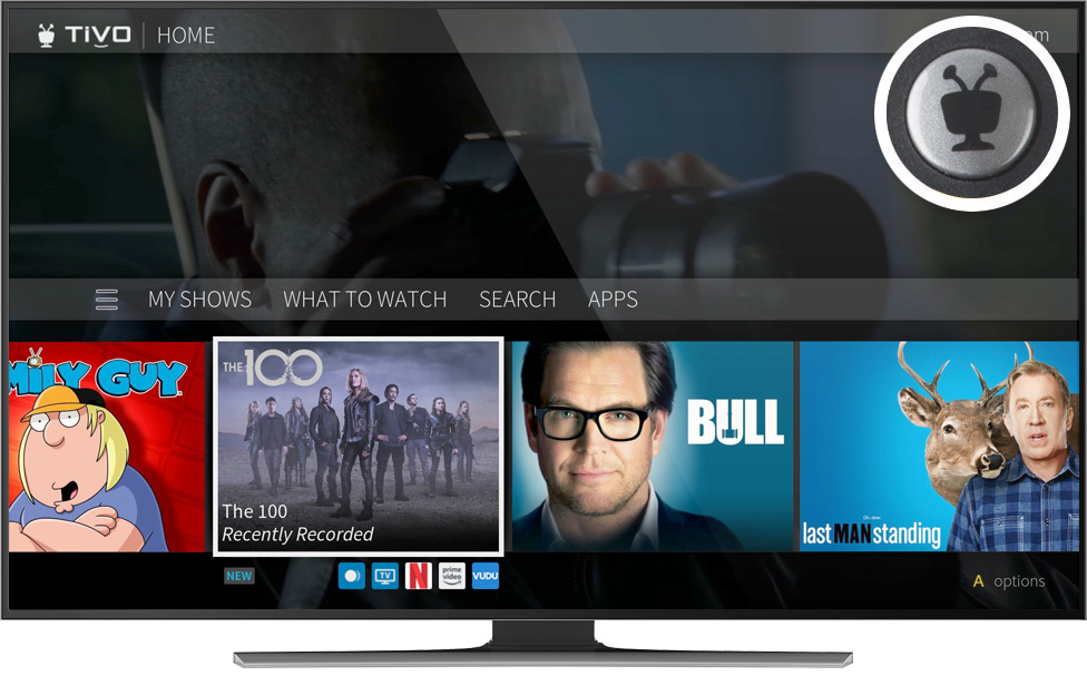 tivo home screen