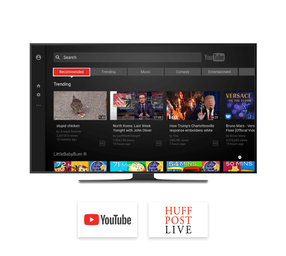 tivo apps browsing youtube