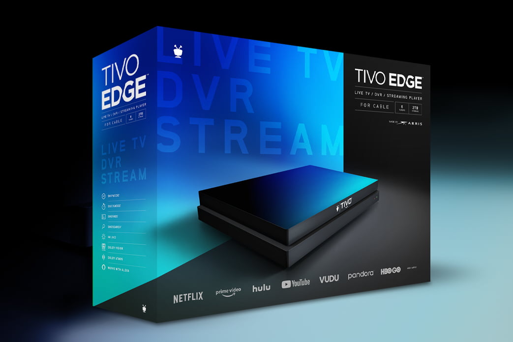 TiVo Edge para cable | TV por cable, DVR y reproductor multimedia 4K UHD  con Dolby Vision HDR y Dolby Atmos
